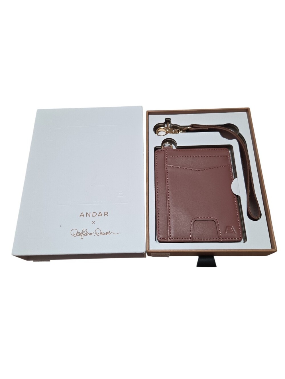 ANDAR Denner Wallet x DarylAnn Denner Mauve Pink Color New Open Box